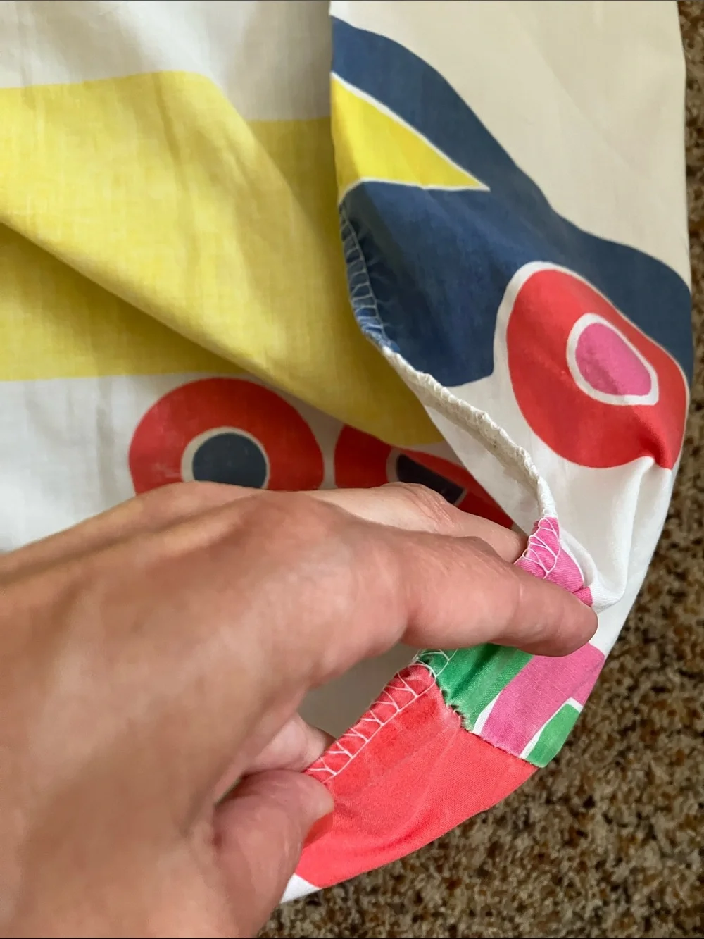 Marimekko twin Colorful Kids Cars and trucks Fitted Sheet Bo boo Dan rivers 70s